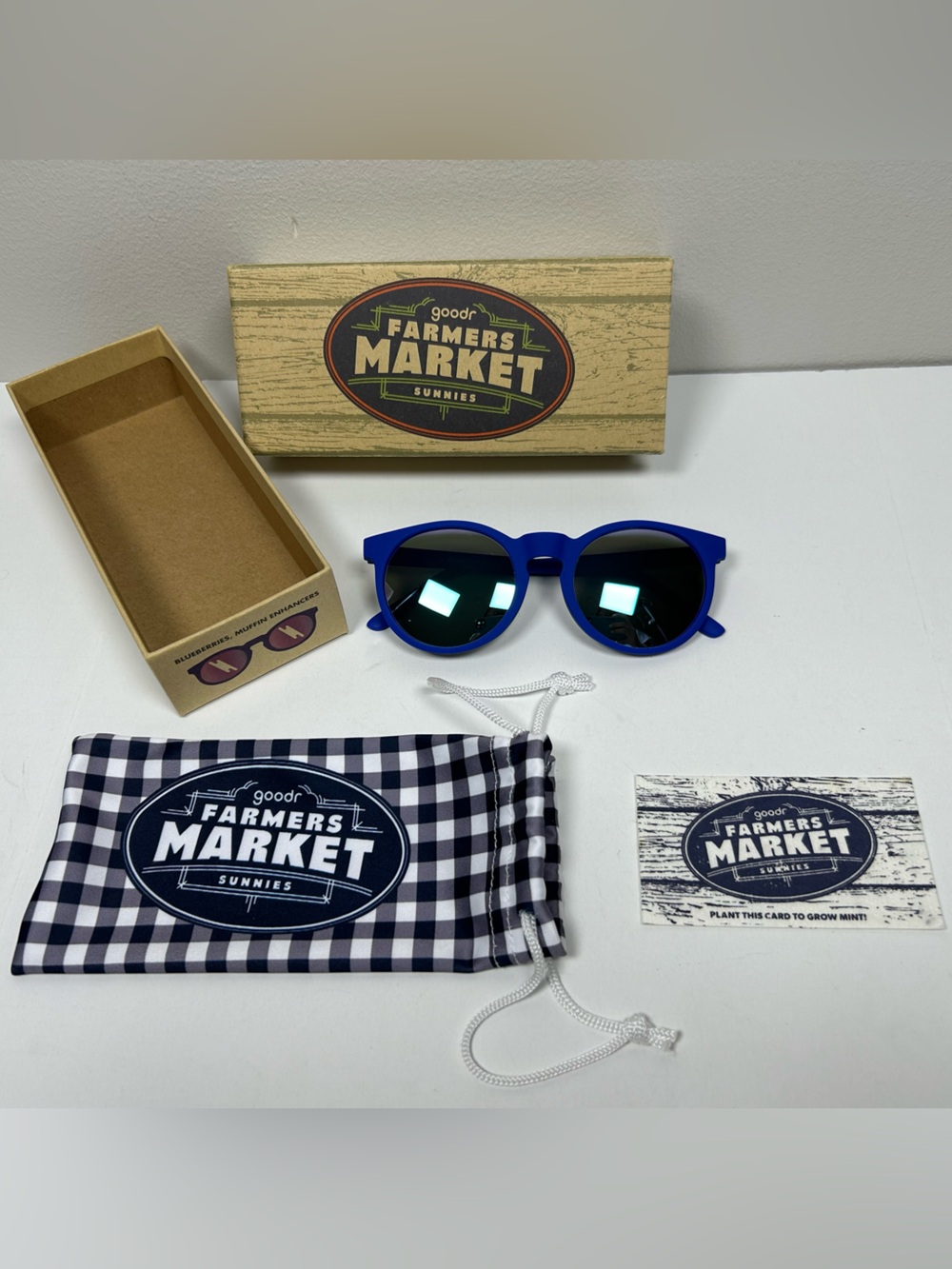 Goodr Circle G Blueberries, Muffin Enhancers polarized unisex sunglasses